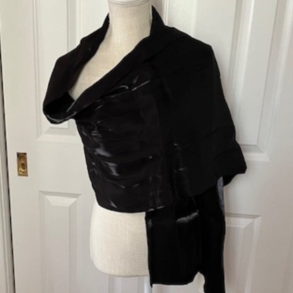 Black Shimmer Evening Wrap